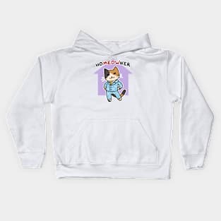 Homeowner Cat Kids Hoodie